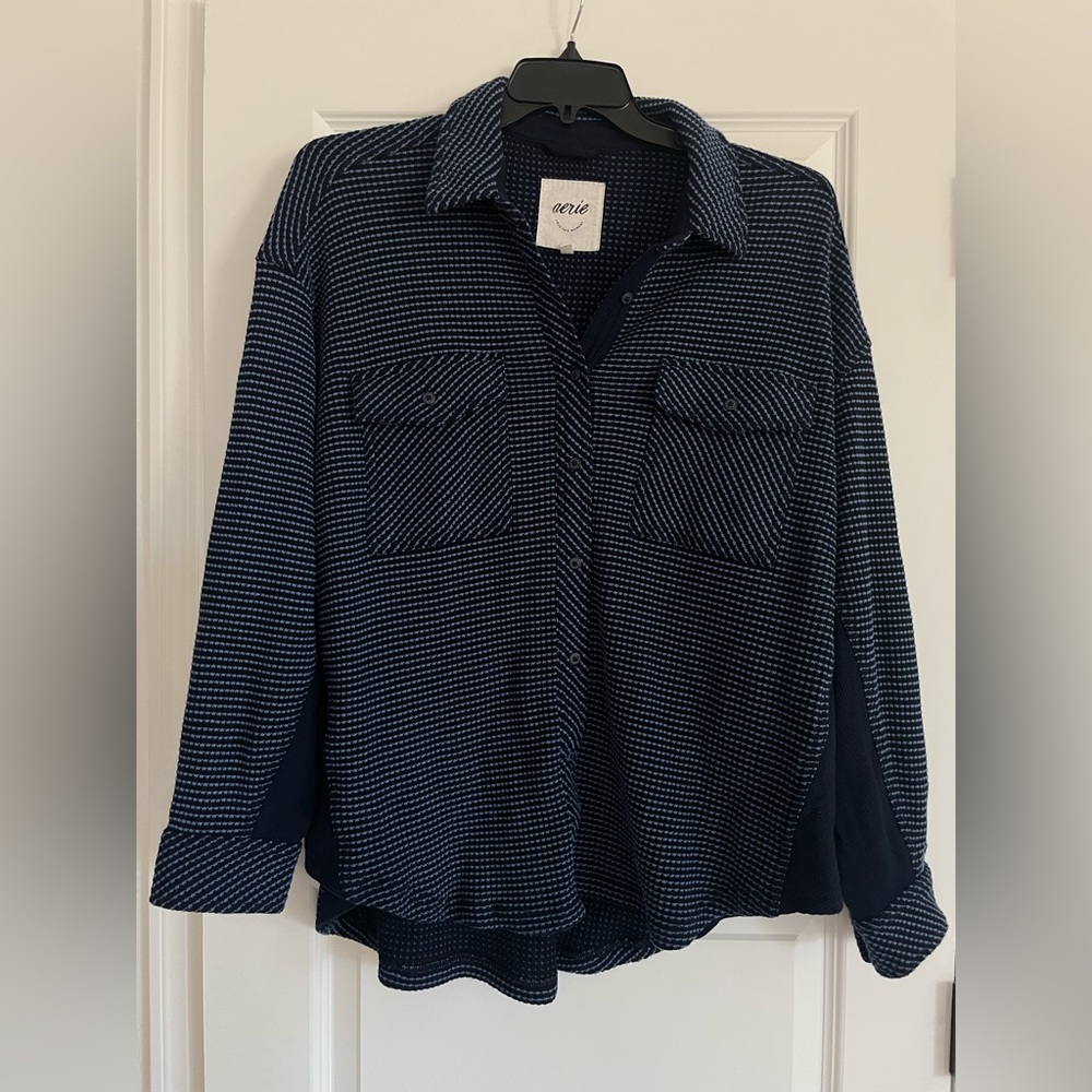 Aerie Navy Button Down Shirt
